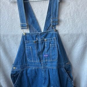 Big Smith Blue Denim bib Overalls size 44/32